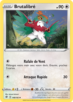 Carte Pokémon Peu commune Brutalibré 148/192 de la série Clash des Rebelles