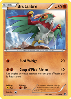 Carte Pokémon Rare Brutalibré 87/162 de la série Impulsion Turbo