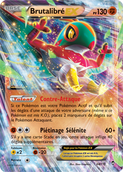 Carte Pokémon Pokémon EX Brutalibré EX 64/111 de la série Poings Furieux