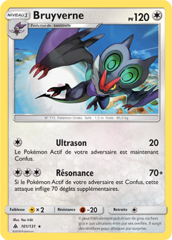 Carte Pokémon Bruyverne 101/131 de la série Lumière Interdite en vente au meilleur prix