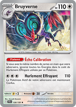 Carte Pokémon Rare Bruyverne 128/159 de la série Aventures Ensemble