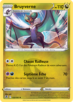 Carte Pokémon Rare Bruyverne 133/195 de la série Tempête Argentée