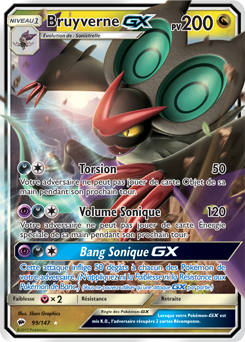 Carte Pokémon Bruyverne GX 99/147 de la série Ombres Ardentes en vente au meilleur prix