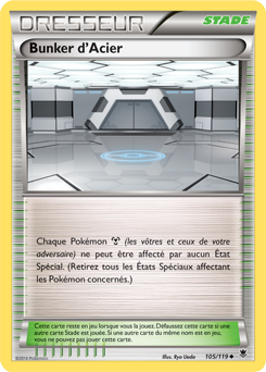 Carte Pokémon Bunker d'Acier 105/119 de la série Vigueur Spectrale en vente au meilleur prix