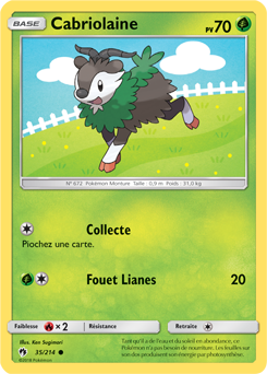 Carte Pokémon Cabriolaine 35/214 de la série Tonnerre Perdu en vente au meilleur prix