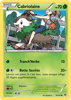 Carte Pokémon Commune Cabriolaine 16/162 de la série Impulsion Turbo