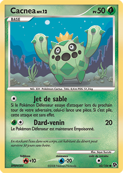 Carte Pokémon Commune Cacnea 62/106 de la série Duels au Sommet