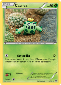 Carte Pokémon Commune Cacnea 4/162 de la série Impulsion Turbo