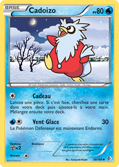 Carte Pokémon Peu commune Cadoizo 38/149 de la série Frantières Franchies
