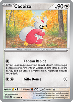 Carte Pokémon Communes Cadoizo 105/132 de la série Méga-Évolution