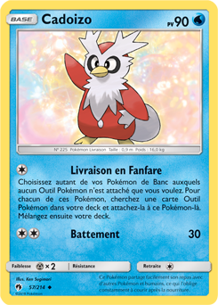 Carte Pokémon Cadoizo 57/214 de la série Tonnerre Perdu en vente au meilleur prix