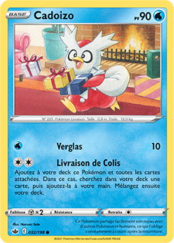 Carte Pokémon Cadoizo 32/198 de la série Règne de Glace en vente au meilleur prix