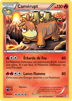 Carte Pokémon Camérupt 22/149 de la série Frantières Franchies en vente au meilleur prix