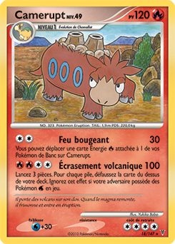 Carte Pokémon Camerupt 18/147 de la série Vainqueurs Suprêmes en vente au meilleur prix