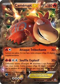 Carte Pokémon Camérupt EX 29/160 de la série Primo Choc en vente au meilleur prix