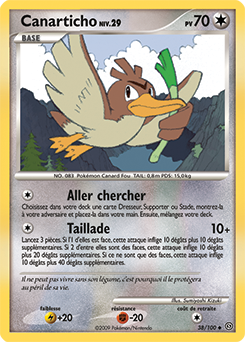 Carte Pokémon Peu commune Canarticho 38/100 de la série Tempête