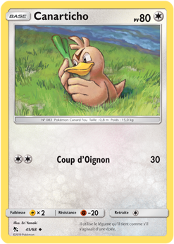 Carte Pokémon Canarticho 45/68 de la série Destinées Occultes en vente au meilleur prix