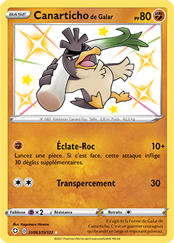 Carte Pokémon Canarticho de Galar SV063/SV122 de la série Destinées Radieuses en vente au meilleur prix