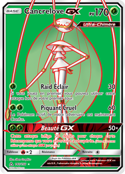 Carte Pokémon Cancrelove GX 140/156 de la série Ultra Prisme en vente au meilleur prix