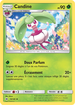 Carte Pokémon Peu commune Candine 19/149 de la série Soleil & Lune