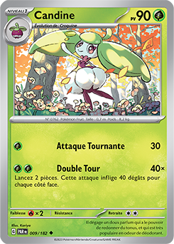 Carte Pokémon Peu commune Candine 9/182 de la série Faille Paradoxe
