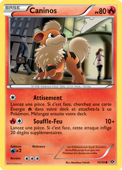 Carte Pokémon Caninos 10/99 de la série Destinées Futures en vente au meilleur prix