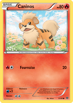 Carte Pokémon Caninos 11/99 de la série Destinées Futures en vente au meilleur prix