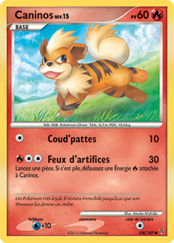 Carte Pokémon Caninos 108/147 de la série Vainqueurs Suprêmes en vente au meilleur prix