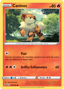 Carte Pokémon Caninos 27/192 de la série Clash des Rebelles en vente au meilleur prix