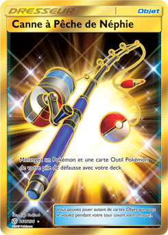 Carte Pokémon Canne à Pêche de Néphie 266/236 de la série Éclipse Cosmique en vente au meilleur prix
