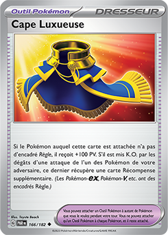 Carte Pokémon Peu commune Cape Luxueuse 166/182 de la série Faille Paradoxe