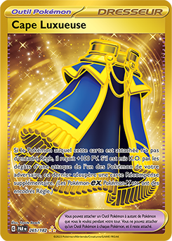 Carte Pokémon Hyper rare Cape Luxueuse 265/182 de la série Faille Paradoxe
