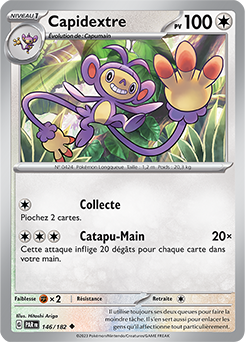 Carte Pokémon Capidextre 146/182 de la série Faille Paradoxe en vente au meilleur prix