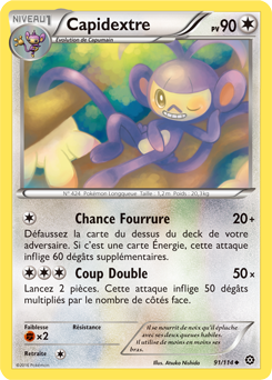 Carte Pokémon Capidextre 91/114 de la série Offensive Vapeur en vente au meilleur prix