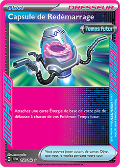 Carte Pokémon Capsule de Redémarrage 158/162 de la série Forces Temporelles en vente au meilleur prix