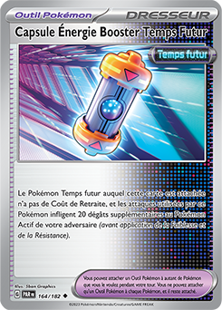 Carte Pokémon Peu commune Capsule Énergie Booster Temps Futur 164/182 de la série Faille Paradoxe