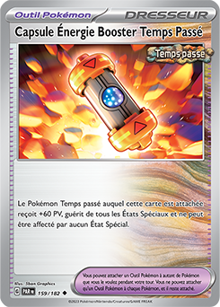 Carte Pokémon Peu commune Capsule Énergie Booster Temps Passé 159/182 de la série Faille Paradoxe