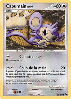 Carte Pokémon Capumain 50/100 de la série Aube Majestueuse en vente au meilleur prix