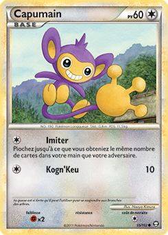 Carte Pokémon Commune Capumain 55/102 de la série Triomphe
