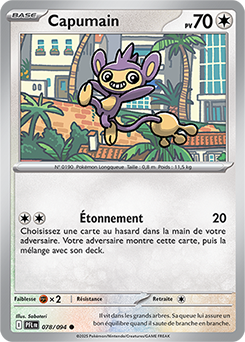 Carte Pokémon Communes Capumain 78/94 de la série Flammes Fantasmagoriques
