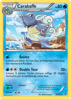 Carte Pokémon Carabaffe 15/101 de la série Explosion Plasma en vente au meilleur prix