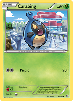 Carte Pokémon Carabing 6/101 de la série Explosion Plasma en vente au meilleur prix