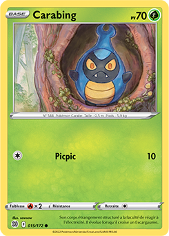 Carte Pokémon Communes Carabing 015/172 de la série Stars Étincelantes