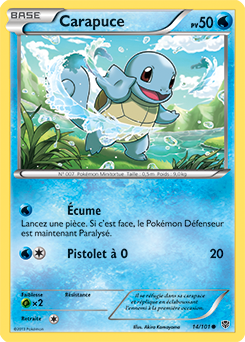 Carte Pokémon Commune Carapuce 14/101 de la série Explosion Plasma