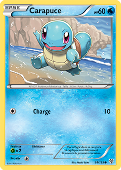 Carte Pokémon Carapuce 24/135 de la série Tempête Plasma en vente au meilleur prix