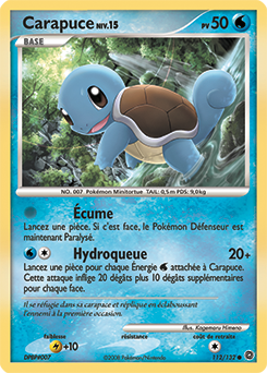 Carte Pokémon Commune Carapuce 112/132 de la série Merveilles Secrètes
