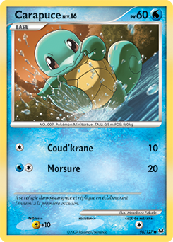 Carte Pokémon Carapuce 96/127 de la série Platine en vente au meilleur prix