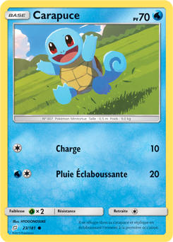 Carte Pokémon Carapuce 23/181 de la série Duo de Choc en vente au meilleur prix