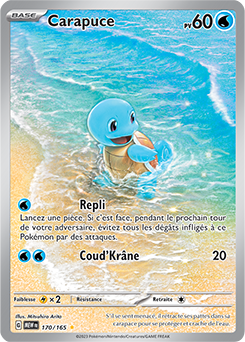Carte Pokémon Carapuce 170/165 de la série 151 en vente au meilleur prix