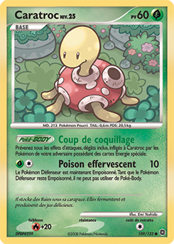 Carte Pokémon Caratroc 109/132 de la série Merveilles Secrètes en vente au meilleur prix